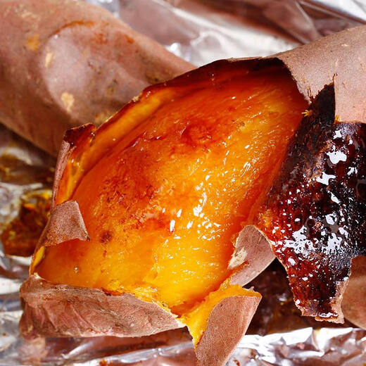 Luxi Coast Authentic Shandong Tobacco Potato No. 25 Super Sweet Sweet Potato Candied Tobacco Potato Fresh Sweet Potato Sweet Potato Baked Potato Straight from the Source Selected Medium Fruit Net Weight 4.5 Jin Jin equals 0.5 kg Single fruit 3-8 taels