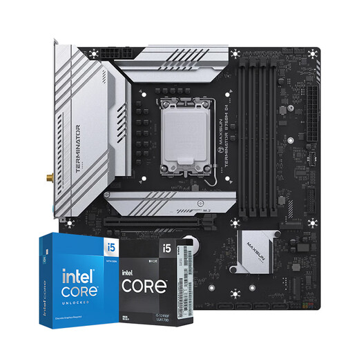 铭瑄B760主板搭英特尔 i5 12490F 12600KF 13400F 14600KF盒装主板cpu套装 板U套装 铭瑄 终结者 B760M DDR4 WIFI6E 13400F盒装