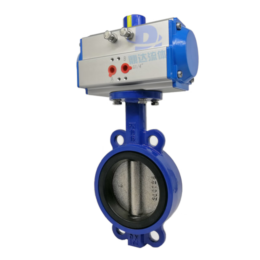 Pneumatisches Schmetterlingsventil 304 Edelstahl-Stahlkleiderwäsche-resistenter Hochtemperatursäure und Alkali-Grenzkoppler-Schmetterlingsventil D671X-16P 304 Ventilplatte DN50