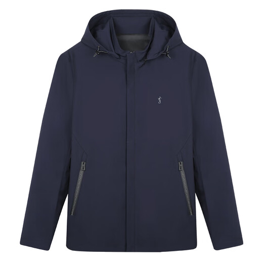 Talented Jacket Men's Spring Fashion Removable Hat Windproof LOGO Solid Color Outdoor Top Fashionable and Versatile