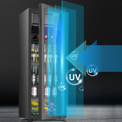 Royalstar Ice Bar Refrigerator Home Living Room Constant Temperature Preservation Refrigerator Tea Beverage Vertical Freezer Office Hotel Sample Freezer Mini Embedded Retro Ice Bar Small Wine Cabinet 75L Refrigeration + White Light First-Class Energy Efficiency