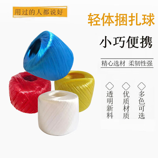 贝傅特  打包绳  捆扎捆绑打包塑料绳子  尼龙打包绳大捆  草球绳 包装绳加厚耐磨  蓝色