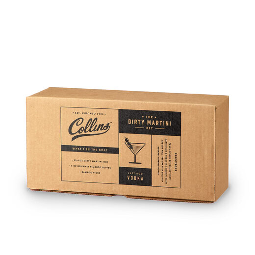 Collins Dirty Martini 杜松子酒鸡尾酒 橄榄盐 填充美食