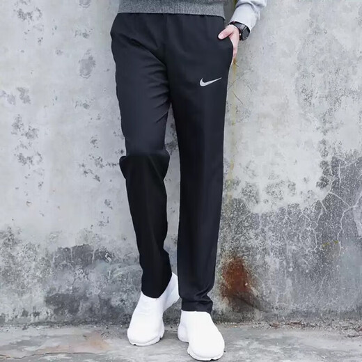 Nike (NIKE) men's sports suit 26 spring new casual windproof hooded jacket coat T-shirt loose trousers three-piece set casual running three-piece set 2XL