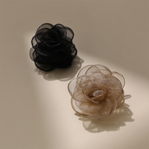 Chimera (CHIMERA) 2 pieces of flower hairpins, new Chinese style back head hairpins, shark clips, half-tied hair accessories, birthday gifts for girls