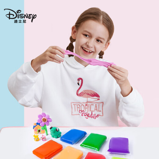 Disney (Disney) 24-color ultra-light clay colored plasticine children's art class handmade DIY non-toxic, safe and environmentally friendly non-stick gift