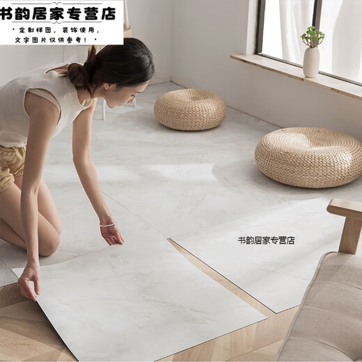 
liPVC sticky floor leather ins internet celebrity retro simple marble floor tiles sticking out the house shop 6623 thickened wear-resistant smoke-proof 1 piece 800x800mmx1.8mm