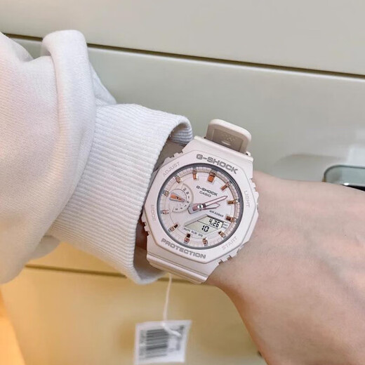 CASIO watch sports octagonal female G-SHOCK student sports electronic Japanese and Korean watch as a gift for your girlfriend Fantasy Nude Pink GMA-S2100-4A