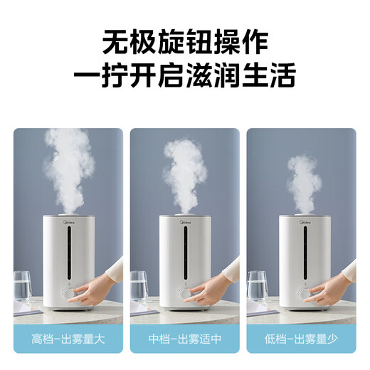 Midea humidifier air purifier integrated rhinitis home bedroom living room pregnant women infants and young children silent sterilization spray desktop small industrial mini atomizer SC-3G40S