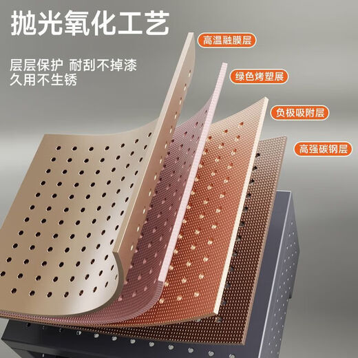 NAOISKEY Naoski Jumeishi gas pipe kitchen hole board cover kitchen wall hanging no punching gas cover storage shelf gun gray length 45 high 40 deep 15 standard version 4 hooks