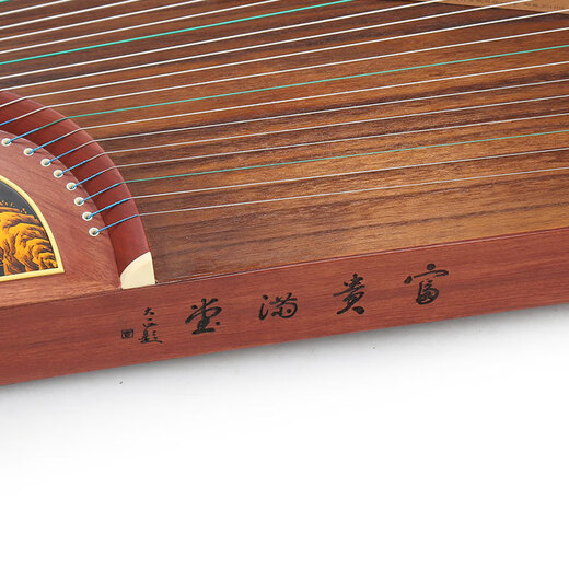 Dunhuang Guzheng 694V Богатые и богатые ландшафтные картины Цинь и Цитра играют Гупхенг Цитер Шанхай Дунхуанг Фабрика Данхуанг 694V