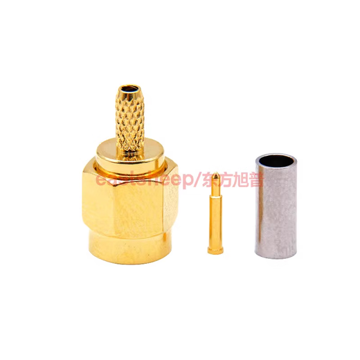 Dongfang Xupu RF Conector SMA-C-J-1.5 SMA Masculino adecuado para RG316/RG174 Cables intrínsecos