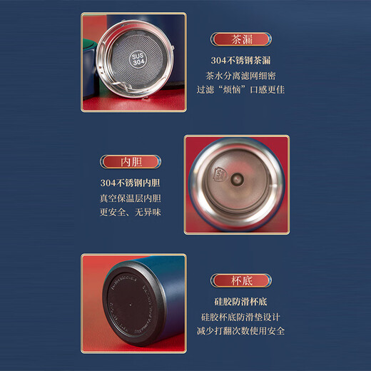 Lichao Guochao Forbidden City Cultural and Creative Laptop Gift Box Set Business Customized Conference Gift Laptop Customized Logo Company Procurement Souvenirs Safety Month Party Member Souvenirs Blue Forbidden City Book + Bronze Pen + Digital Display Cup