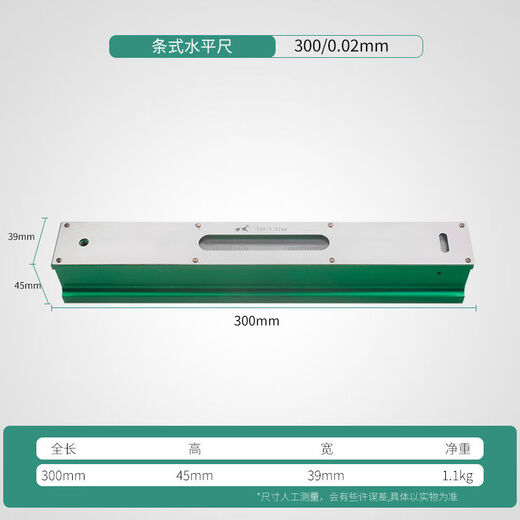 High-precision bar level measurement 300150002mm mechanical machine tool fitter level Shengong bar level 100mm