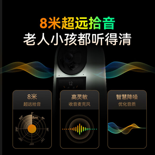 Xiaopai Smart Screen Camera X5 Visual Two-way Video Call Camera Home Video Dialogue Monitor 360 Degree No Dead-Elderly Children Care Skyworth Smart Manufacturing
