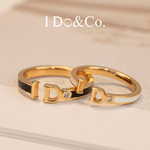 I DO&CO.IDO pair of rings for couples, a pair of 925 sterling silver high-end niche light luxury wedding rings, silver rings for men, IDO pairs of rings (average size for men 16-18, women 12-14) 925 silver