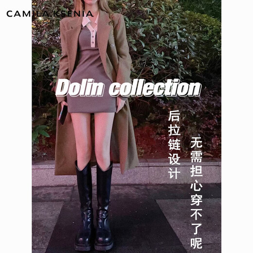 CAMILA KSENIA马丁靴女2025新款秋冬季时尚长筒靴骑士靴柔软舒适长靴 黑色【单里】 37