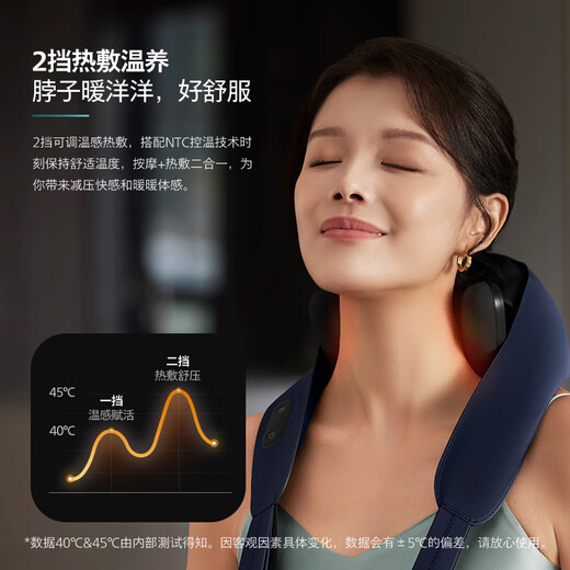 Philips (PHILIPS) neck massager shoulder, neck and cervical vertebra massager neck, waist, back and neck kneading trapezius muscle shawl 3204N blue practical holiday birthday gift