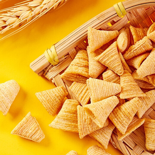 Wuduoyan Beef Crispy Horns and Tiger Teeth Crispy Childhood Nostalgia Crispy Rice Bowl Office Leisure Puffed Snack Food Gift Pack 520g