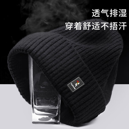 Woodpecker hat men's winter cold-proof knitted hat plus velvet thickened warm woolen hat cotton hat cycling windproof cold hat