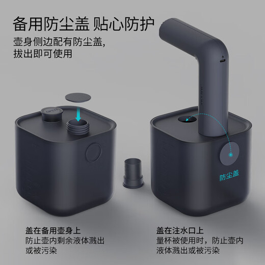 Jimmy Home and Garden Electric Watering Can 1L Flower Watering Cleaning Watering Can Includes 2 Replacement Bottles JM-W501