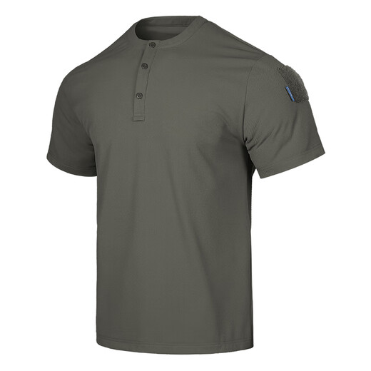 Emerson Rock Bird POLO shirt men's cool antibacterial and sweat-wicking outdoor commuting T-shirt collarless business casual henley shirt RG green S 80Jin Jin equals 0.5kg -135Jin Jin equals 0.5kg