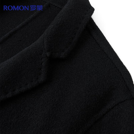Romon 100% wool double-sided woolen single-row two-button suit men's autumn and winter business casual suit jacket single suit
