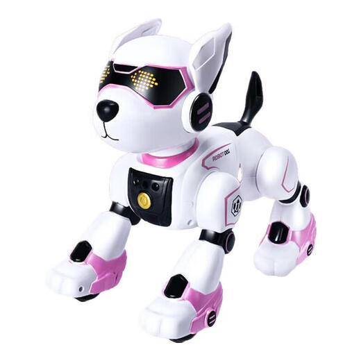 
JJR/C Early Education Intelligent Voice Control Machine Dog Children's Toys Boys 3-6 Years Girls 2-4-8 Years Birthday Gift Robot Girl Pink N3 [Remote Control + Hand Control + Voice Control Mode] Intelligent Follow Programming Touch Sensing Learning Companion