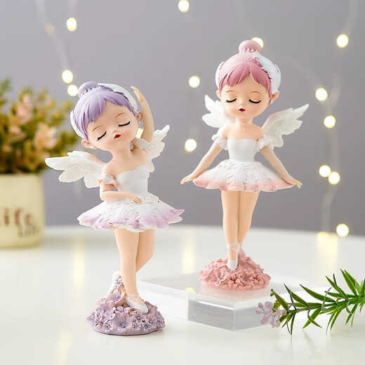 Xixiao Ballet Girl Ornaments Cute Cartoon Bedroom Bedside Table Desktop Children's Princess Room Decorations Small Gifts Ballet Princess Princess Tea Party
