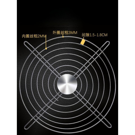 泰士隆304不锈钢圆形轴流风机金属护网鼠通风网罩排气扇/风扇/丝网 3523不锈钢