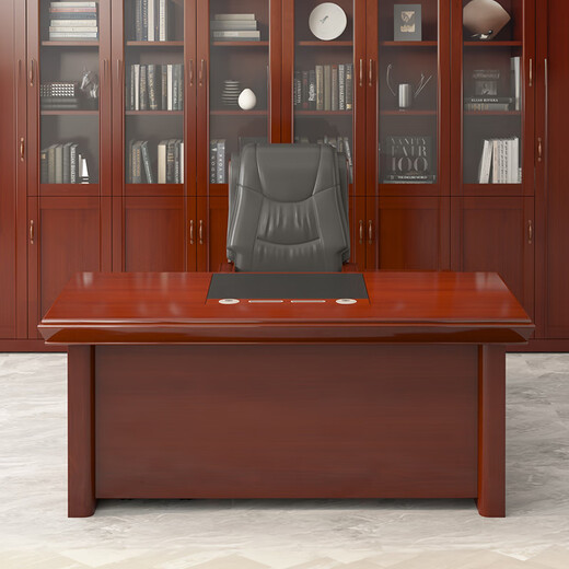 Shenglaite paint desk executive desk manager supervisor desk and chair office boss desk 1.6m including side cabinet activity cabinet