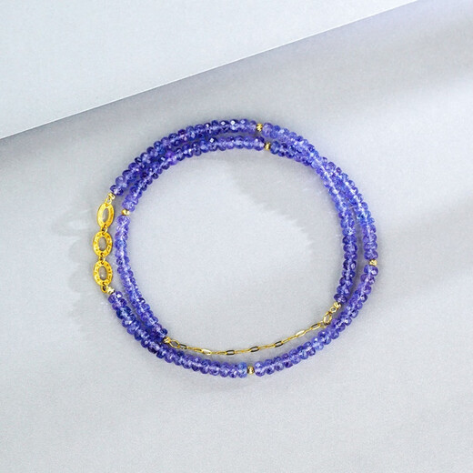 Collar de tanzanita Zecai Cadena de clavícula con cuentas blancas de estilo étnico de alto aspecto 2024 Nuevo estilo de regalo para novias Collar de tanzanita de nicho