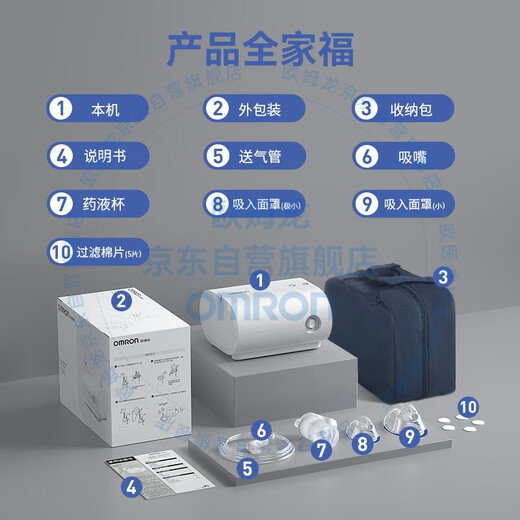 Omron Children's Home Atomizer Elderly Medical Upgrade Light Sound Compression Atomizer C28S National Subsidy
