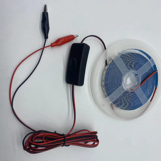 Baihuan BAIHUAN 12V48v60v72v light strip for night market low-voltage LED light for street stall with waterproof tricycle electric car brand prefix 24-72V high brightness white light 5 meters waterproof