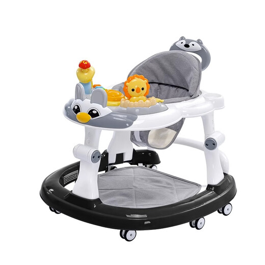Starting point No. 1 (yi hao qi dian) baby walker multi-function anti-turn and anti-O-leg children multi-function baby walker can push the walker standard model - classic black [music box toys]
