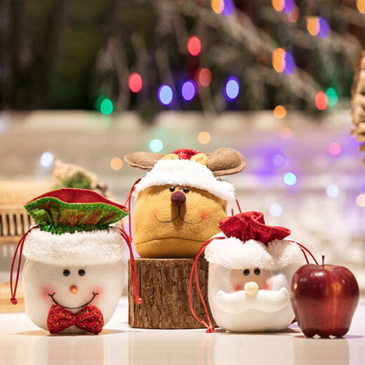 Abaoli Christmas gift bag Christmas Eve apple gift box children's portable candy bag safe fruit packaging box gift bag