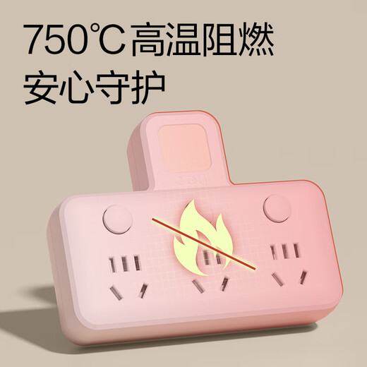 Deli-Steckdose nach nationalem Standard, glyphenförmige Funksteckdose/Umwandlungsstecker/Stromwandler/One-Turn-Mehrfachsteckdosen/Steckdosenreihe/Reihensteckdose, eins-zu-drei mit Nachtlicht LU5003