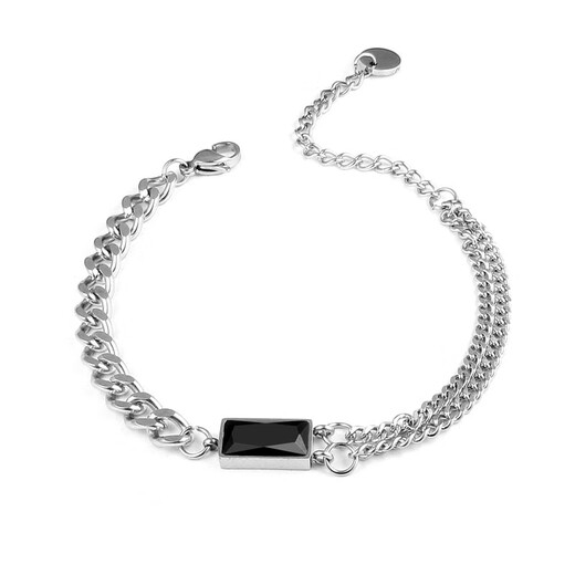 MZMZ Platinum Bracelet Men's pt950 Platinum Trendy Versatile Bracelet Valentine's Day Birthday Gift for Boyfriend and Husband When/Next Day Delivery - Light Luxury Fashion Bracelet 17+5cm
