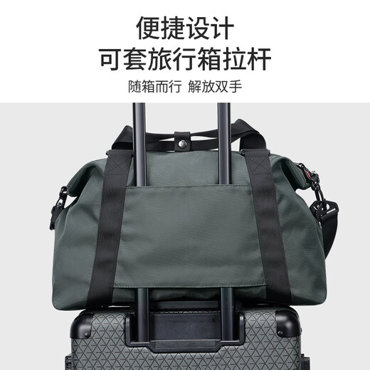 WPOLE手提旅行包男士大容量运动健身包干湿分离行李包收纳包单肩斜挎包 浅绿色 30L