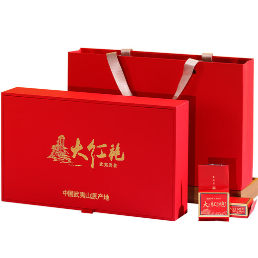Zhenchaji Wuyi rock tea special Dahongpao high-end tea gift box gift box cinnamon oolong tea black tea Jin Junmei 250g black tea gift box