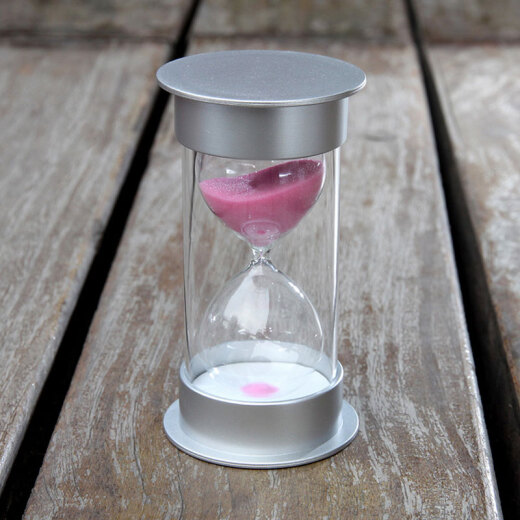 Huiyu hourglass 30 minutes children's anti-fall safety small ornaments timed creative home decorations birthday gifts living room bedroom office decoration ornaments pink sand