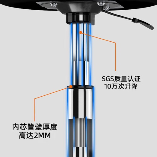 Ermai rotatable lifting experimental chair operating table chair workshop workbench matching leather experimental stool pulley