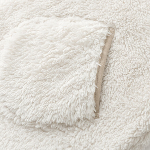 Mini Bala Warm Core Double-sided Velvet Home Warm Jacket for Boys and Girls, Baby Belly Protective Plush Jacket, Light Khaki 50311 90