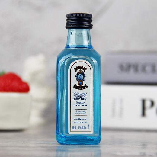 孟买蓝宝石金酒KKV小瓶酒版50ml小酌酒伴便利店调酒 金酒 50mL 1瓶