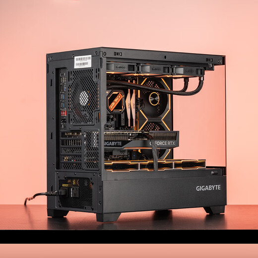 AMD Gigabyte R7 9700X/RTX5060Ti 16G graphics card Delta mobile sea view room computer host desktop complete machine family bucket assembly diy game water cooling complete set six R7 9700X/16G/1T/9070XT