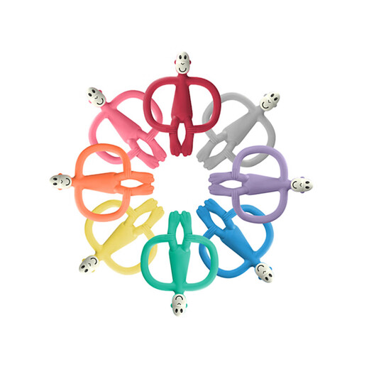 A British match monkey tooth gum tailless soothing gum molar stick baby oral period 0-3-4 months +-6-12 months tailless purple