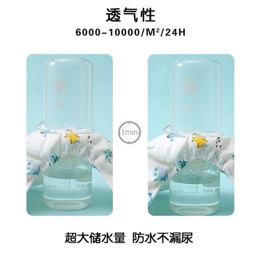 shush high-quality newborn baby urine pure cotton can wash yarn diapers baby urine ring meson waterproof breathable diapers summer [Cute pet*1] + [Tyrannosaurus*1] 2 packs in total M code (recommended 12-16 Jin [Jin equals 0.5 kg])