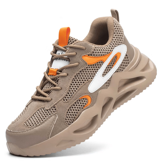 Hooslao Shoes Estilo deportivo Ligero y transpirable para hombres de acero para hombres y mujeres, anti-smashing, anti-presión, superficie de malla resistente al desgaste, suela gruesa tejida de mosca, anti-Slip 9928 Net Summer Model 35