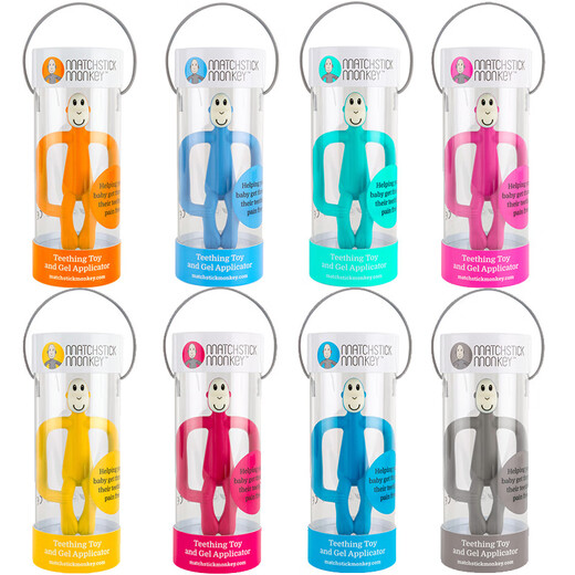 A British match monkey tooth gum tailless soothing gum molar stick baby oral period 0-3-4 months +-6-12 months tailless purple