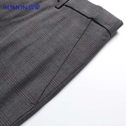 Romon suit men's double-breasted casual business retro men's suit jacket slim wedding groom's dress for men